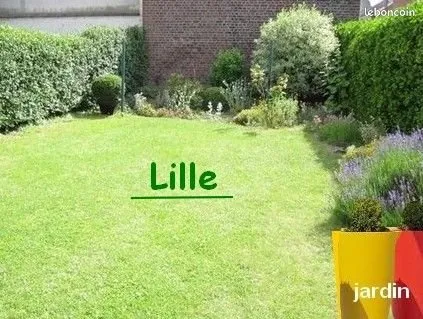MAISON LILLE CHU semi individuelle ,garage attenant, agreable jardin, extension et surrélévation pos
