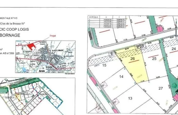 Terrain 619 m²