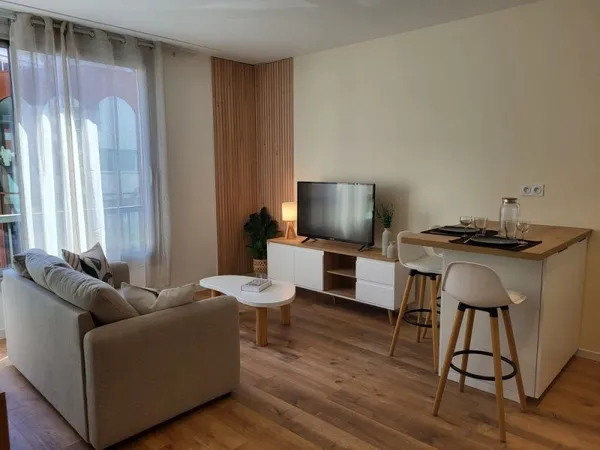 T1 meublé lumineux entièrement rénové en hyper centre à Pau