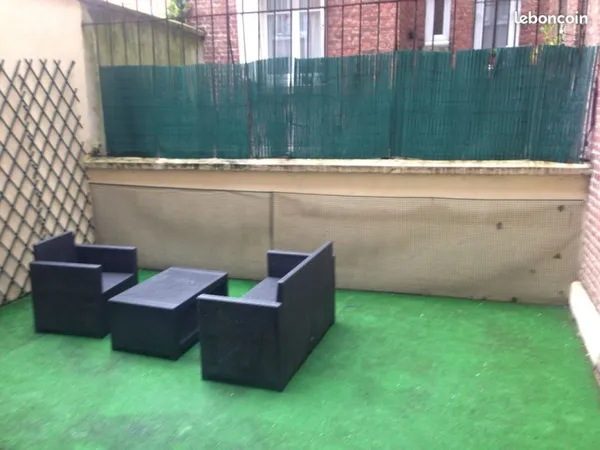 Tolbiac / Place d'Italie 2 pièces 34 m2 +25m2 de cour privative