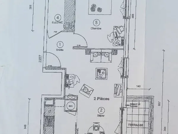 Appartement 2 pièces 47 m²