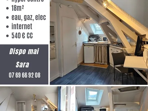 A louer studio Aix-les-bains hyper centre