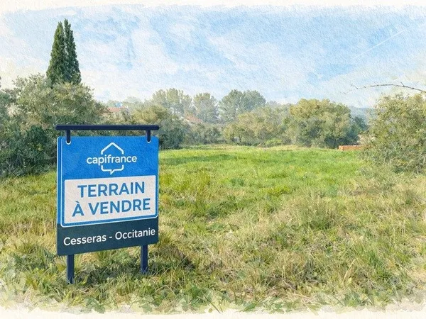 Terrain de 3 730 m² avec potentiel de construction - Réseaux à proximité - Cesseras