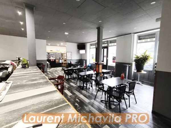 ✅Fond de commerce 140m2 entièrement rénové Bar Tabac Loto FDJ Pizzeria Snacking et appartement de 70