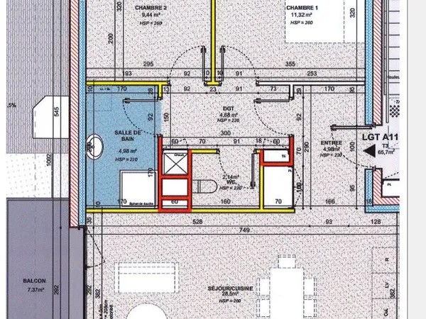 Appartement T3 neuf Arc-les-Gray