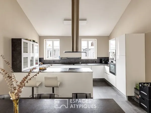 Appartement en dernier étage et terrasse sur les toits du Vieux-Lille