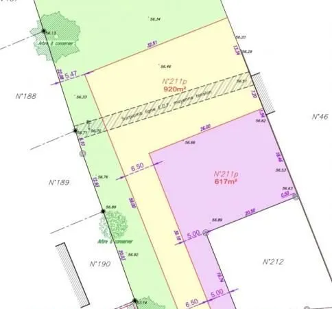 Terrain 920 m² Sainte Foy