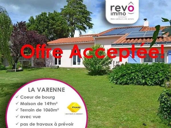 Plein cur de bourg maison 149m² + jardin avec vue + dépendance