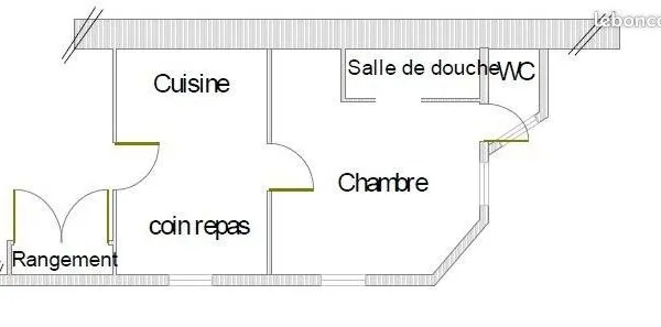 T2 meublé calme au centre-ville Pau - stagiaire bienvenu