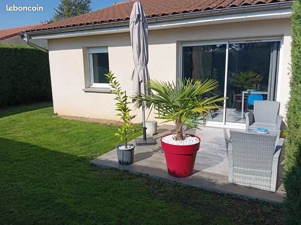Maison jumelée avec jardin