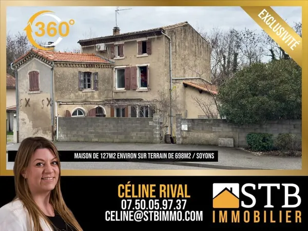 Maison de 127m2 habitables sur 698m2 de terrain