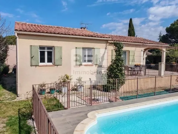 Villa Plain pied -aucun vis à vis - 3 chambres - garage et piscine vue dentelles