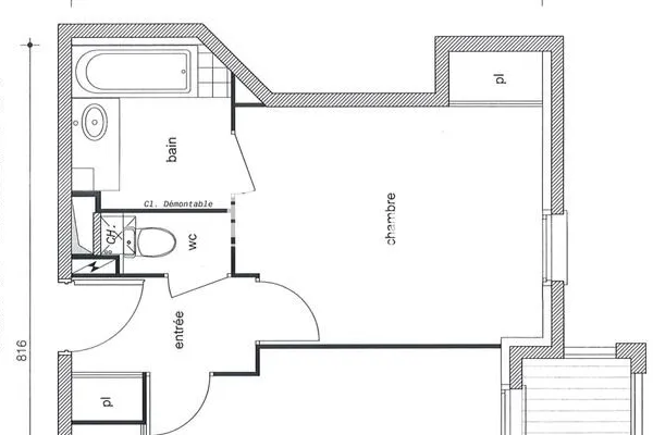 Appartement 2 pièces 44 m²