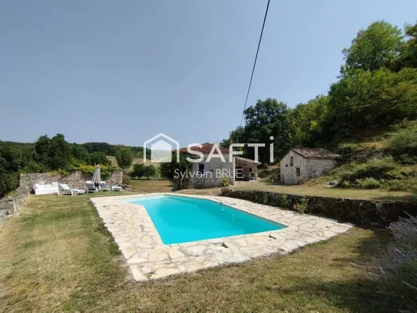Maison en pierre blanche du Quercy - Calme et authenticité