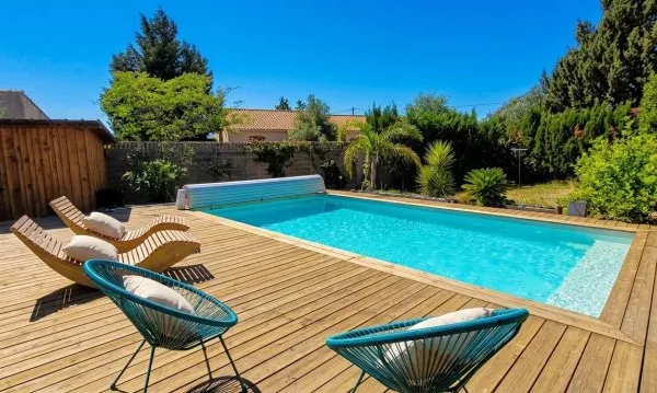 Villa T4 - 4 Faces - Plain pied - Piscine - Garage - Terrain 2442m² DIVISIBLE et CONSTRUCTIBLE