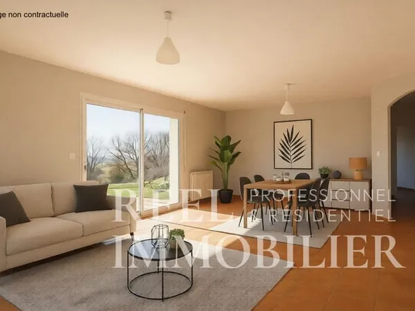 Maison de plain-pied de 104 m2 avec sous sol total