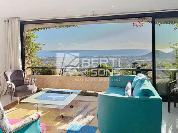 MAGNIFIQUE APPARTEMENT RENOVE GRAND DUC 4P DERNIER ETAGE VUE PANORAMIQUE MER ET MONTAGNE À COUPER LE