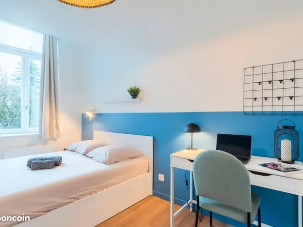 Colocation tout inclus meublee et equipee - chambre avec sdb/ wc privatifs - valenciennes centre
