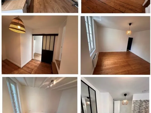 Maison 91m2- 2 ch& 1 bureau- cour