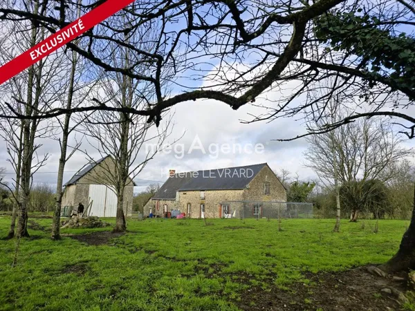 Longère 3ch. avec dépendance et terrain de 1,57 Ha