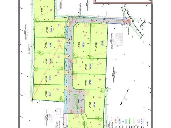 Terrain 799 m² Pierreville