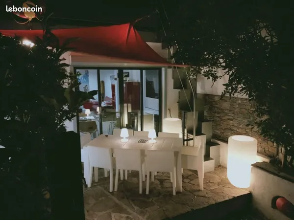 Location hiver de janvier au 15 avril, maison t2 jardin, meublé, dans residence securisée