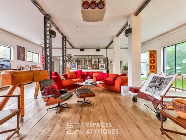 Atelier industriel aménagé en Loft familial