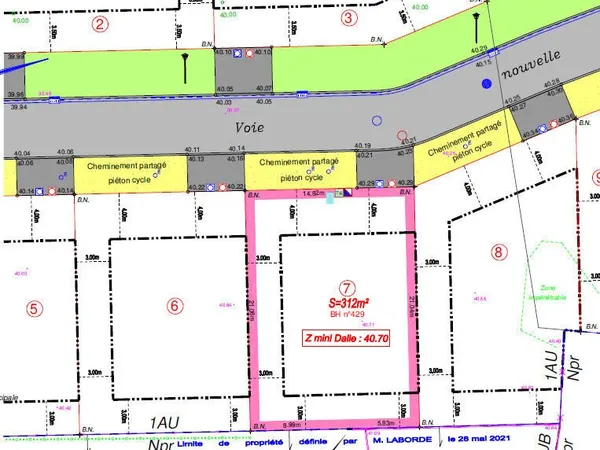 Terrain Belin Beliet 311 m2