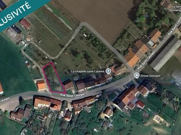 Terrain constructible de 640 m²