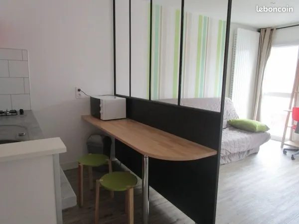 Loue studio meublé pour étudiant ou stagiaire