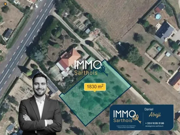 Terrain constructible de 1831m2