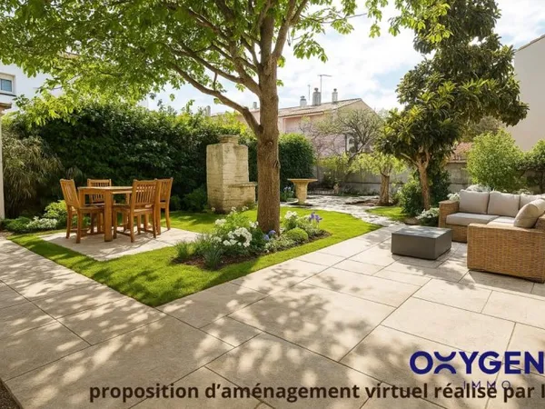 Maison 3 faces avec jardin