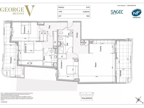 Penthouse de luxe de nouvelle réalisation au centre de Menton