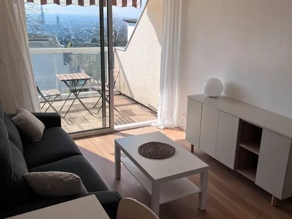 À louer - Studio meublé 21 m² avec terrasse - Quartier Gare Jouvenet (Rouen)