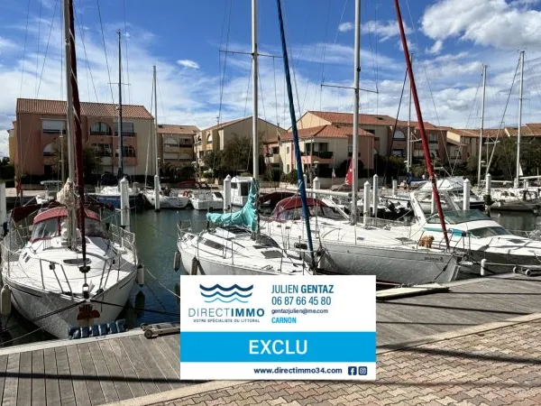 CARNON OUEST F3 + LOGGIA VUE PORT