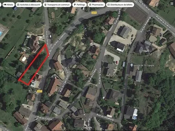 Terrain 943 m²