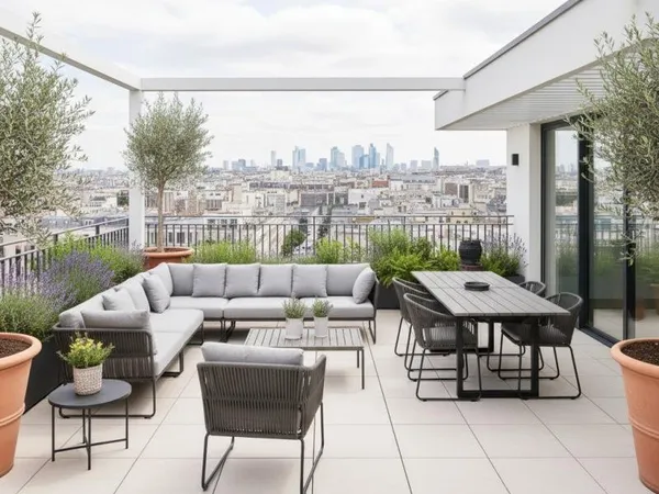 Duplex d'exception avec TERRASSE ROOFTOP et DEUX PARKINGS dans un SECTEUR RECHERCHÉ de Levallois-Per