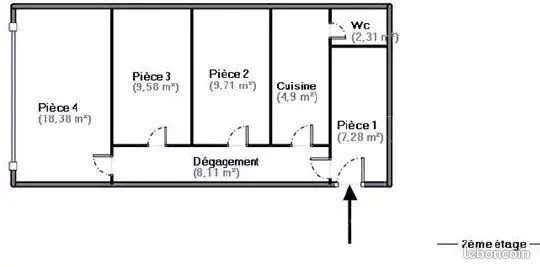 Bureaux 60 m² Toulouse