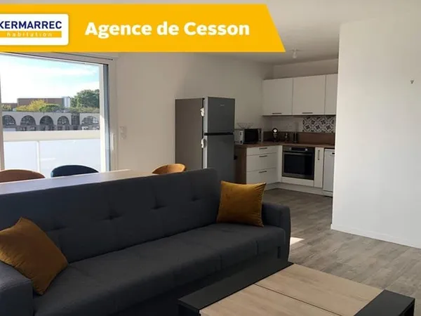 A LOUER T2 MEUBLE de 51m² AVEC GRAND BALCON ET PARKING - DISPONIBLE IMMEDIATEMENT
