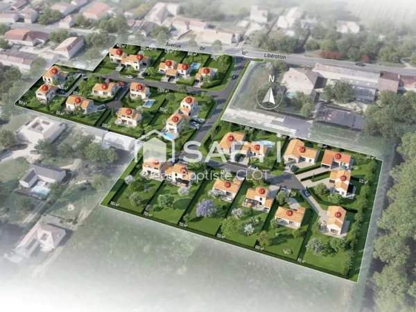 Terrain viabilisé de 705 m²