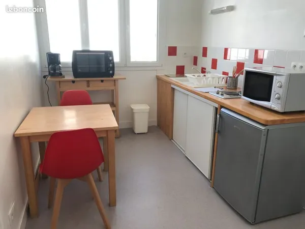 F2 meublé, Rouen Rive Droite pour 2 étudiants(e)