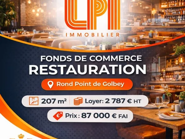 // Fonds de commerce de restauration Emplacement stratégique à Golbey //