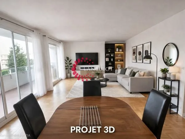 6 pièces 152 m2 avec grand balcon, vue dégagée et garage en