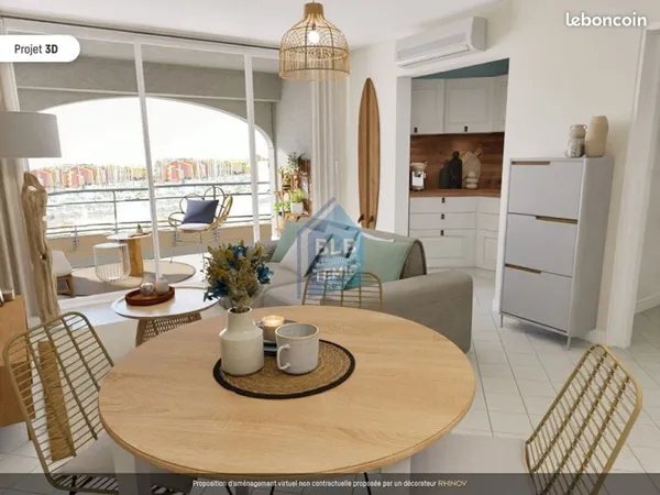 Appartement 3 pièces 45 m²