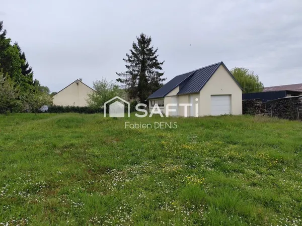 Terrain à bâtir avec grand garage