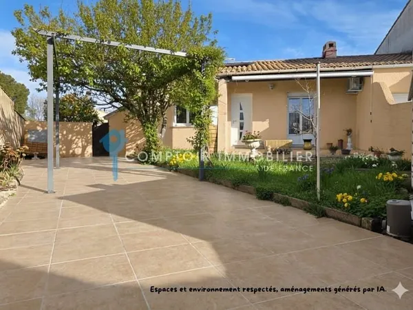Maison de plain-pied, 3 pièces + annexe aménageable (env 19