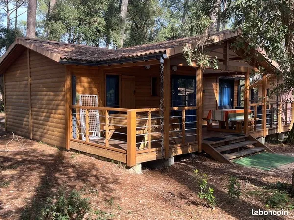Vente chalet bois sur Ondres à 900 mètres de la page