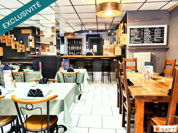 Fonds de commerce de restaurant, brasserie avec sa belle terrasse ensoleillée