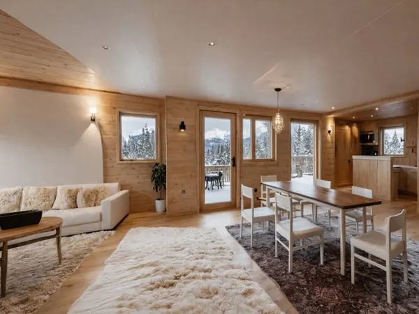 T5 de standing 157 m² + balcon de 55 m² 2 parkings Demi-Quartier / Megève