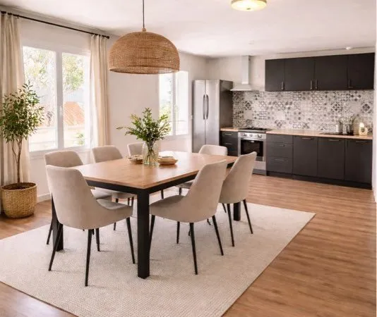 Entressen grand appartement traversant